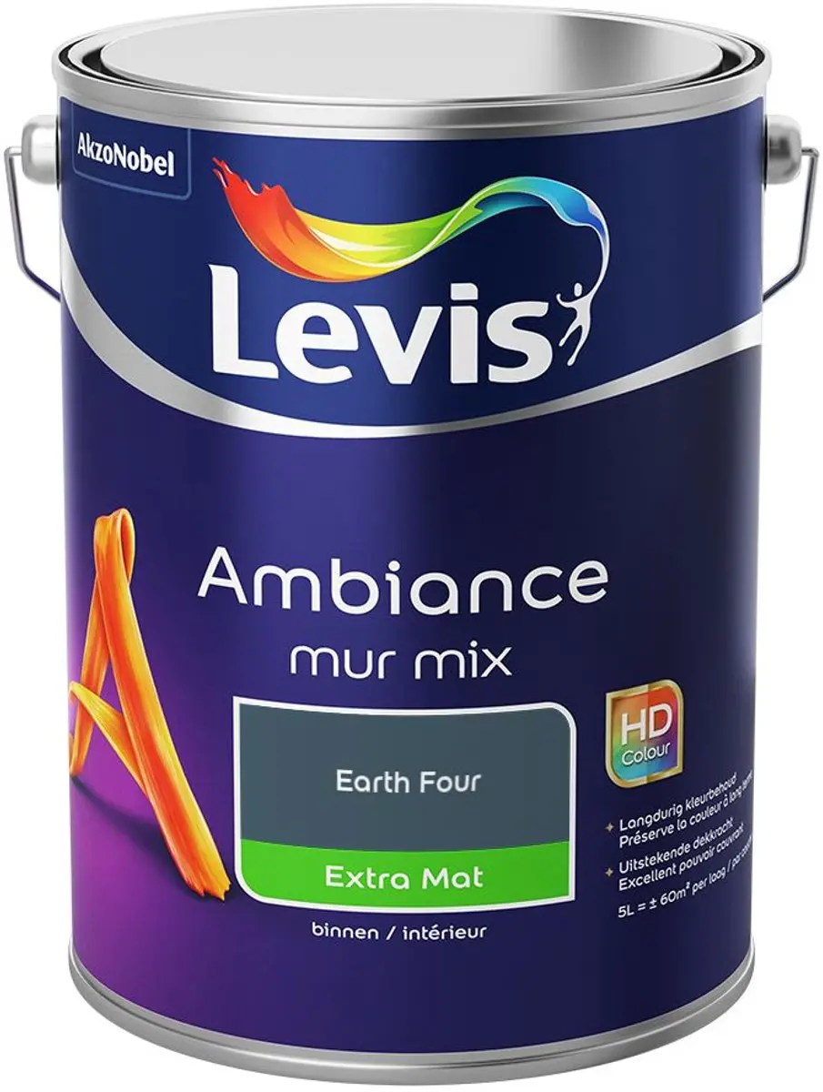 Levi's Ambiance Mur Extra Mat Mix Earth Four Mengverf 5L