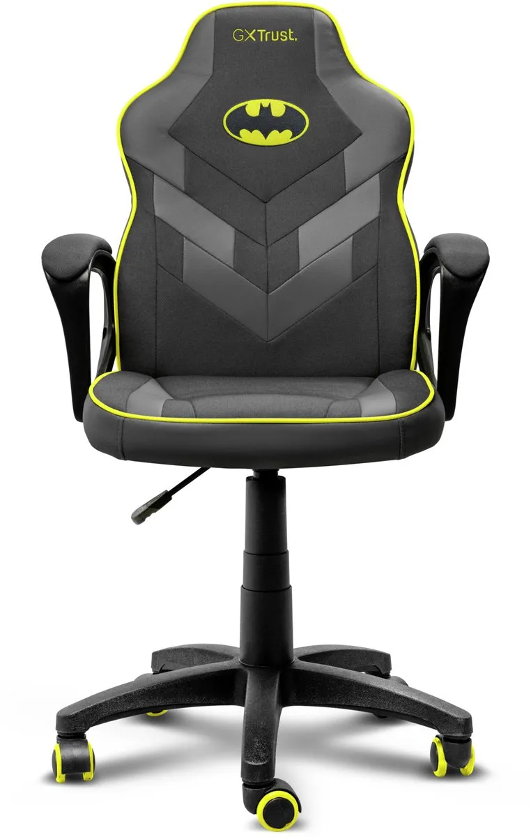 Trust GXT 703BM Revvo - Kinder Gaming Stoel Batman Editie - Kinder Bureaustoel - Batman Zwart