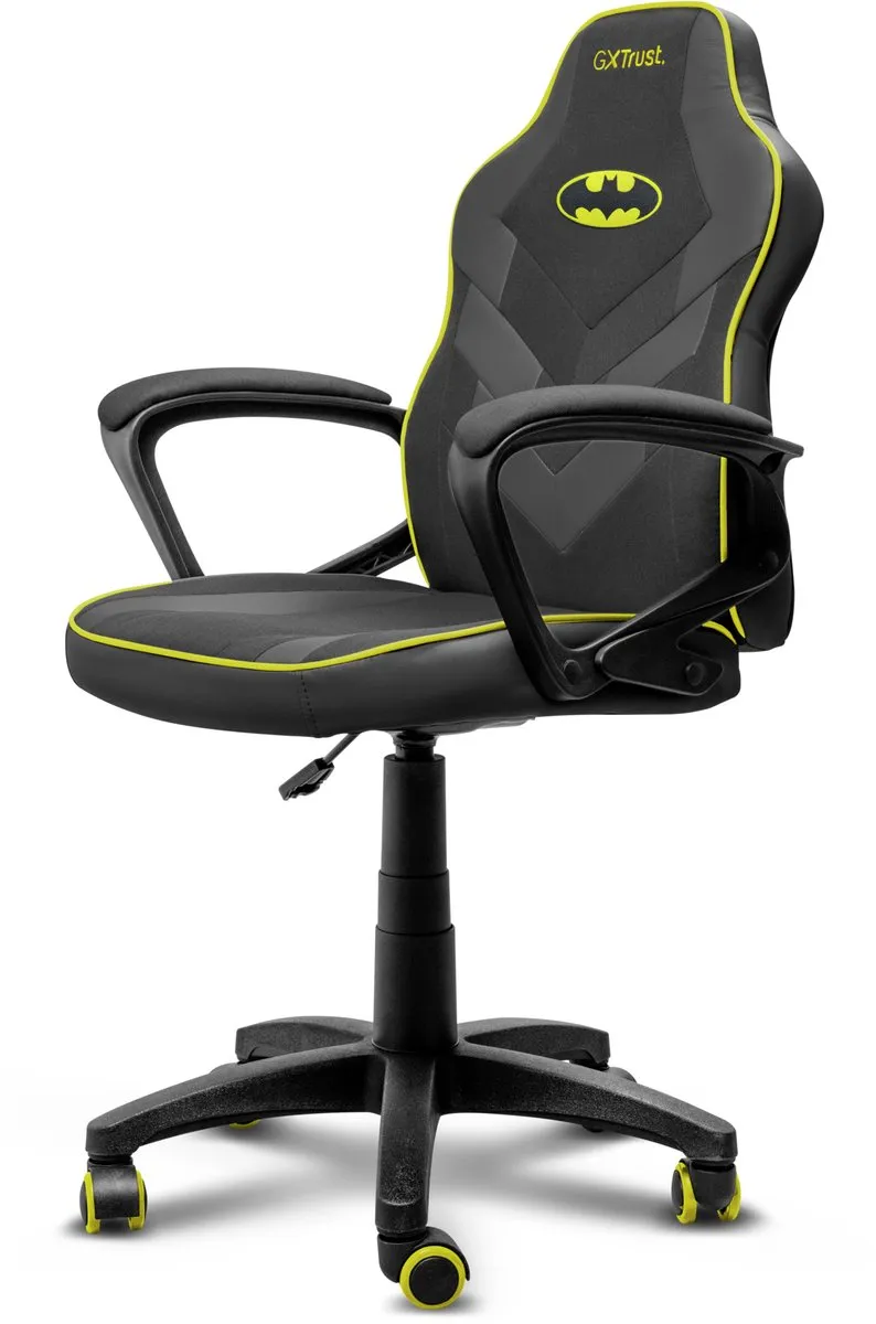 Trust GXT 703BM Revvo - Kinder Gaming Stoel Batman Editie - Kinder Bureaustoel - Batman Zwart