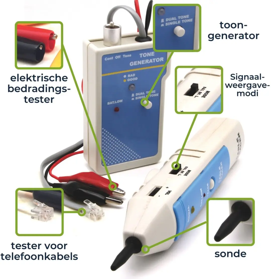 Velleman VTTEST11 Kabeltester - RJ45/RJ11/RJ12 - afbeelding 2 van 6