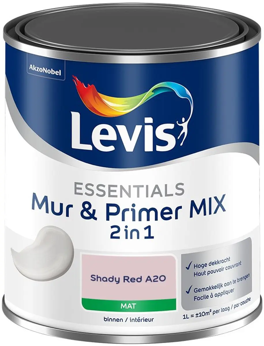 Levi's Essentials Mur & Primer Mix Shady Red A20 Mengverf 1L