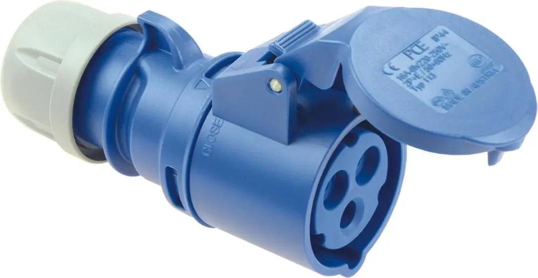 Keraf PCE CEE Koppelingsstekker E36UB - Blauw - afbeelding 2 van 2