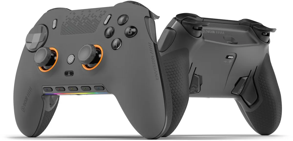 Scuf Envision Pro HE - Draadloze Gaming Controller - Programmeerbare Paddles & G-keys - PC - Grijs