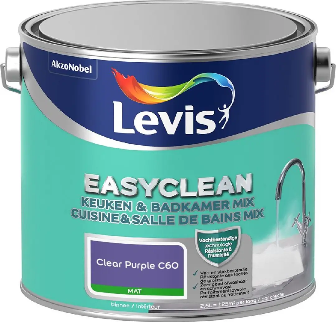 Levi's Easyclean Mengverf Clear Purple C60 2,5L