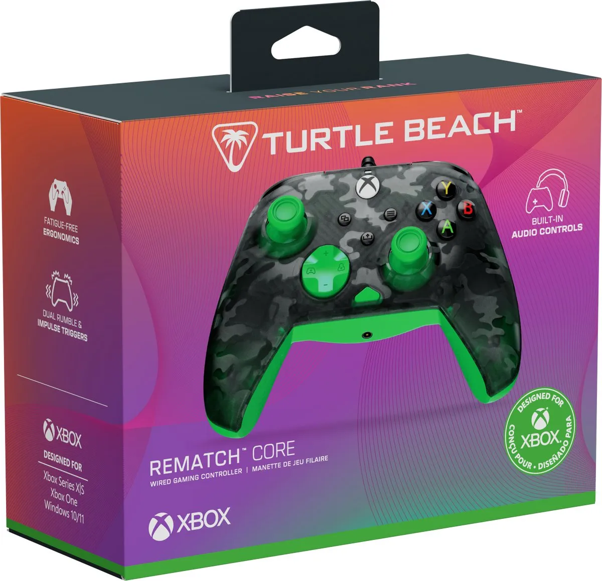 Turtle Beach Rematch Core Controller TBC-2001-55 - Ghost Camo - 17 Knoppen
