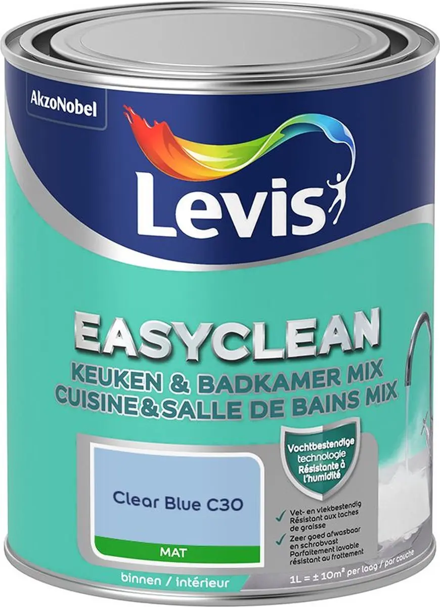 Levi's Easyclean Mengverf Clear Blue C30 1L