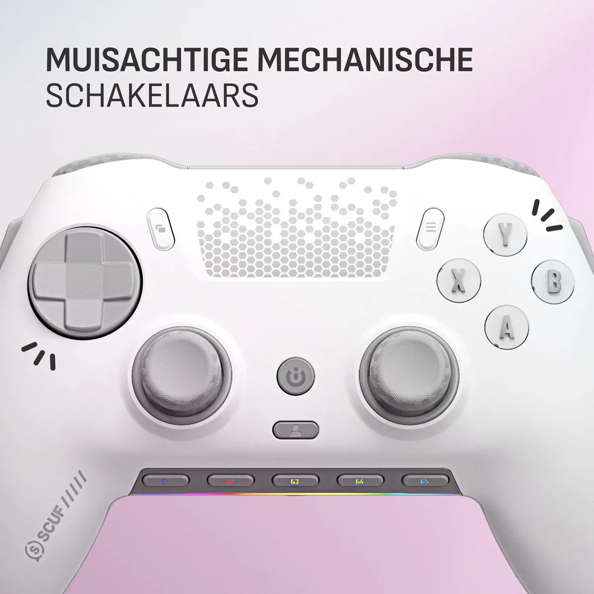 SCUF Envision Pro HE Draadloze Controller - Wit - 29 Knoppen - afbeelding 6 van 6