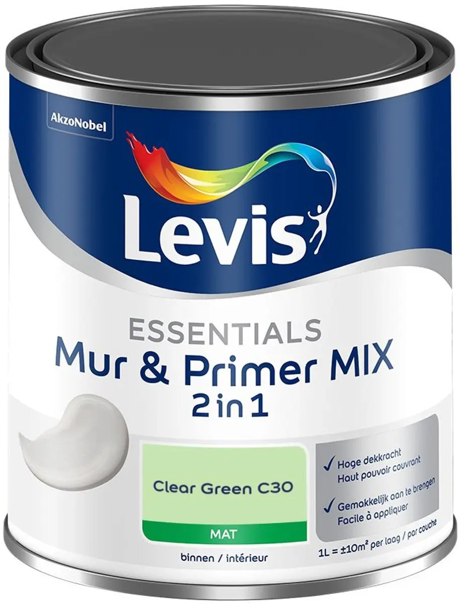 Levi's Essentials Mur & Primer Mix Clear Green C30 Mengverf 1L