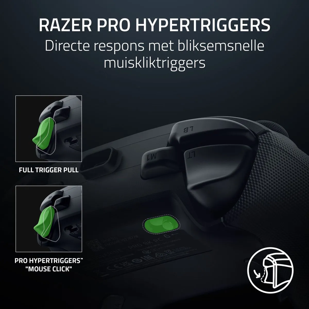 Razer Wolverine V3 Pro RZ06-05540100-R3M1 Gaming Controller - Zwart
