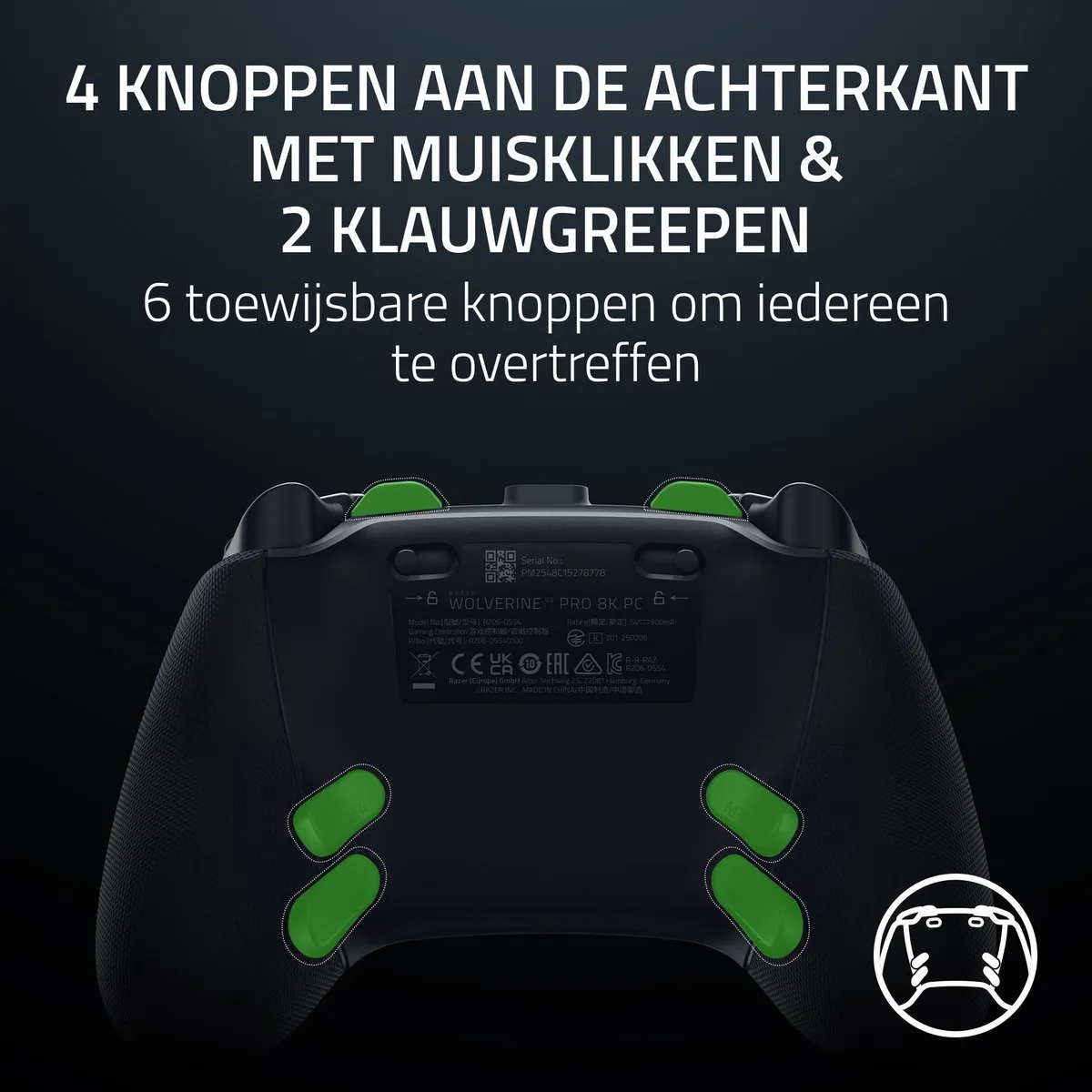 Razer Wolverine V3 Pro RZ06-05540100-R3M1 Gaming Controller - Zwart