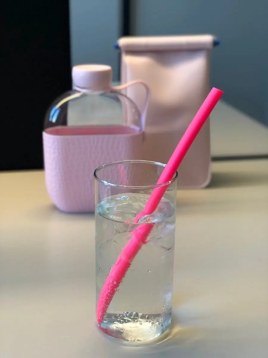 HIP Squeaky Clean Straw Herbruikbaar Rietje - 3 Stuks - Multi Color