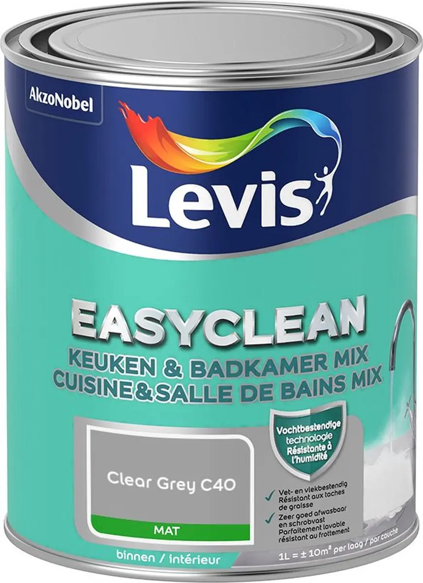Levi's Easyclean Mengverf Clear Grey C40