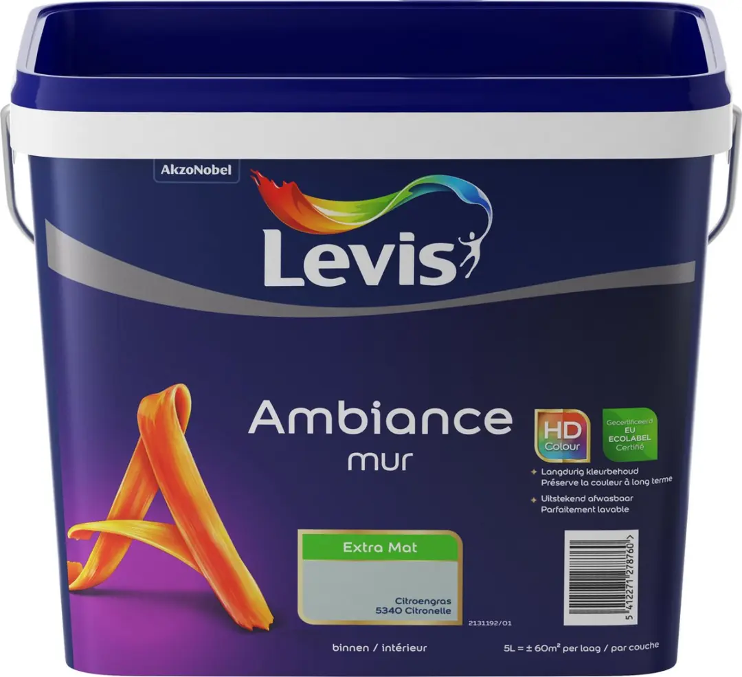 Levi's Ambiance Mur Extra Mat Citroengras 5L