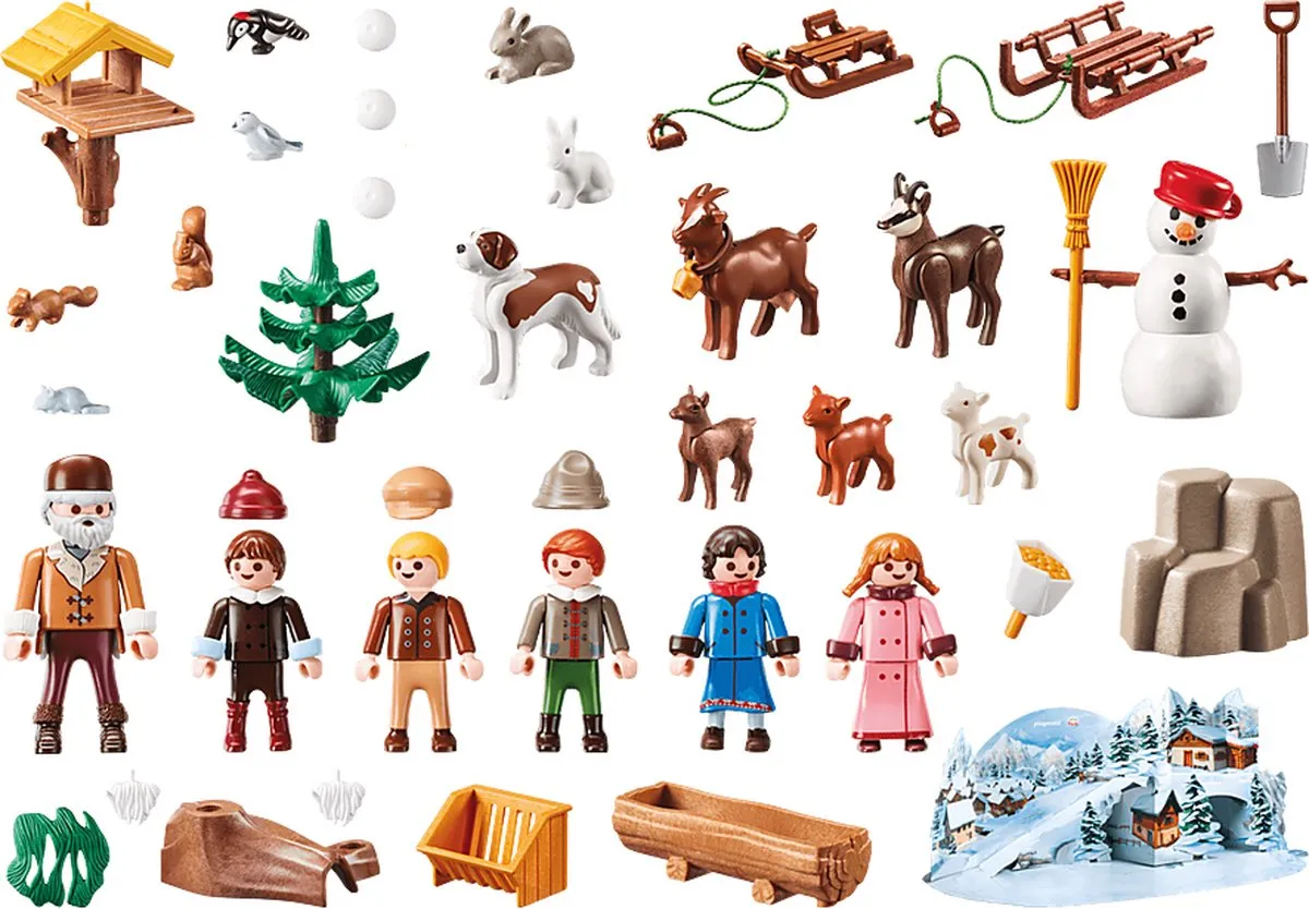 Playmobil Heidi Adventkalender P-70260 - Meerkleurig - afbeelding 3 van 3