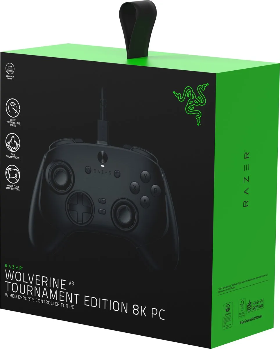Razer Wolverine V3 Tournament Edition - Bedrade Gaming Controller - 18 Knoppen - PC - Zwart