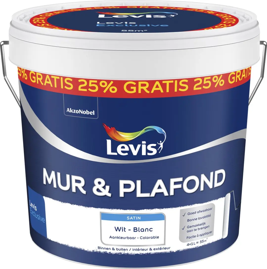 Levi's Mur & Plafondverf Wit 5L