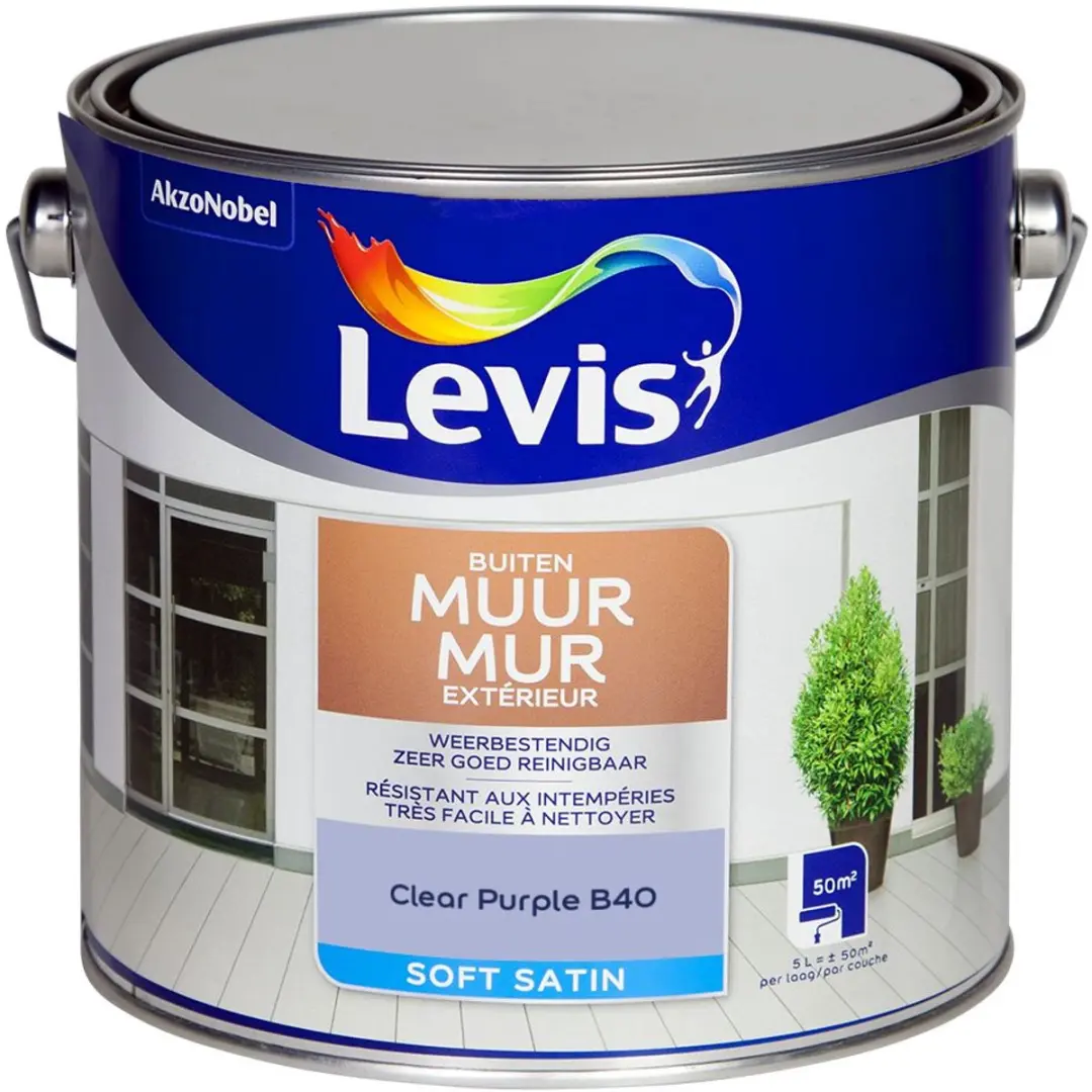 Levi's Muur Buiten Mix Clear Purple B40 Mengverf 5L