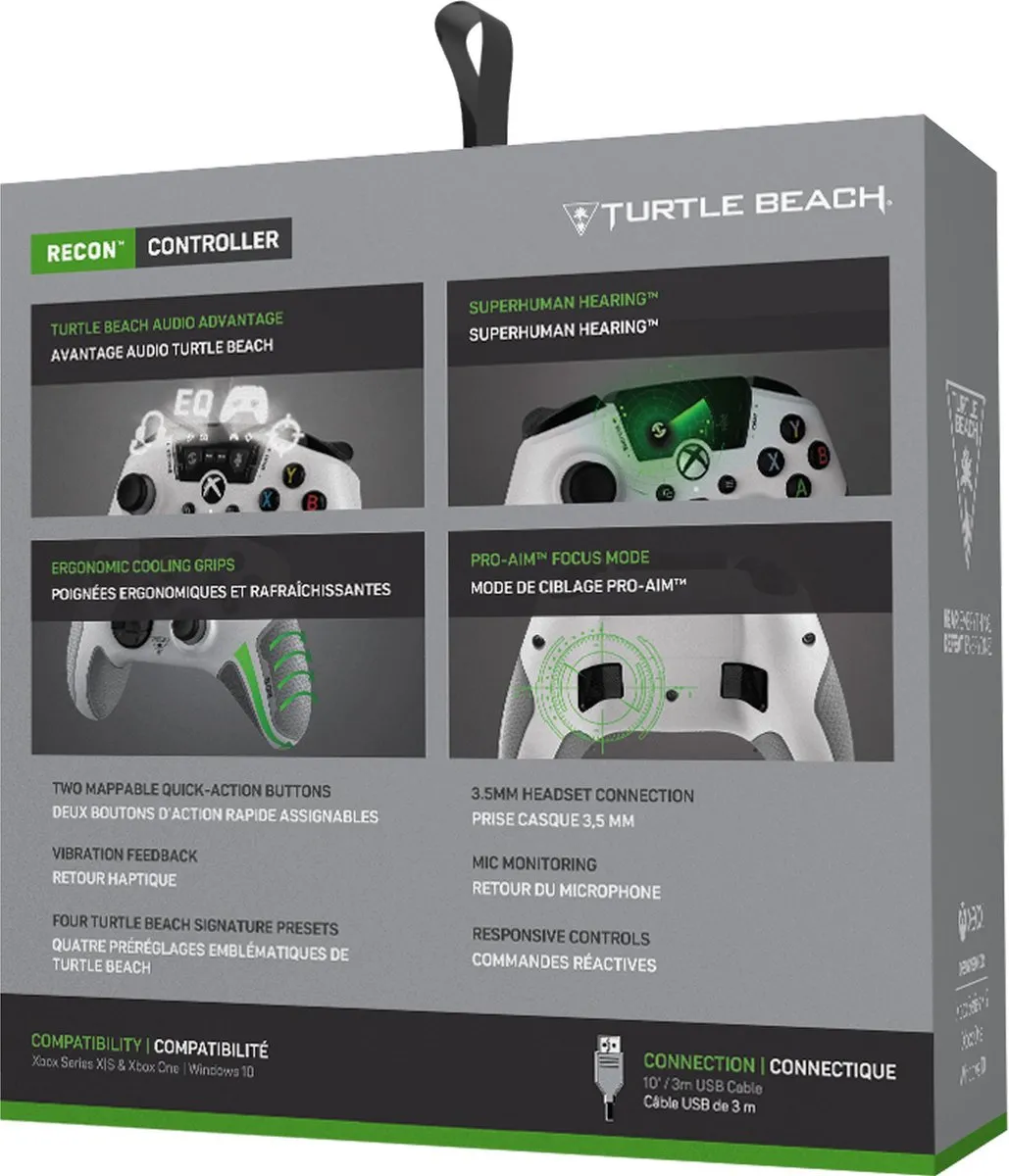 Turtle Beach Recon - Controller - Xbox One, Xbox Series X|S & Windows - Wit