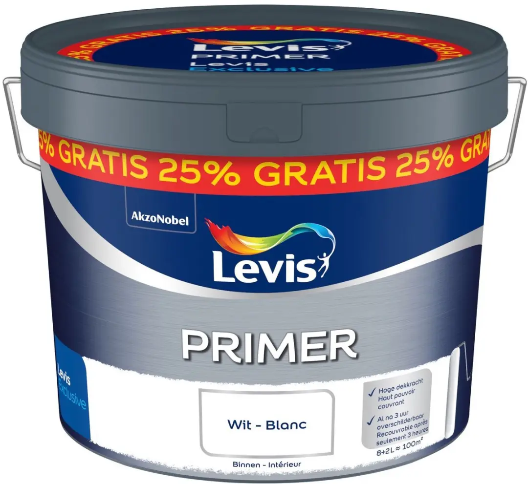 Levi's Primer Mur & Plafond Wit