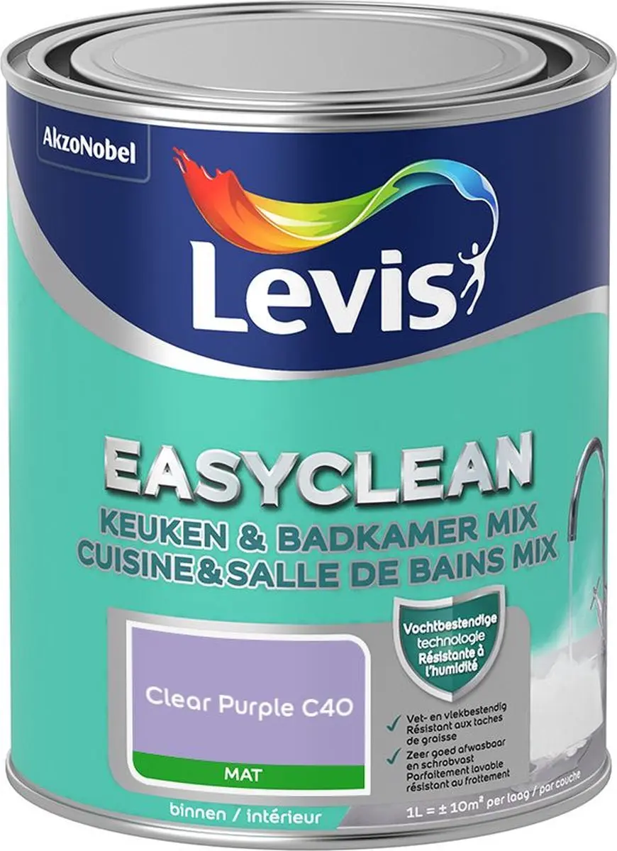 Levi's Easyclean Mengverf Clear Purple C40