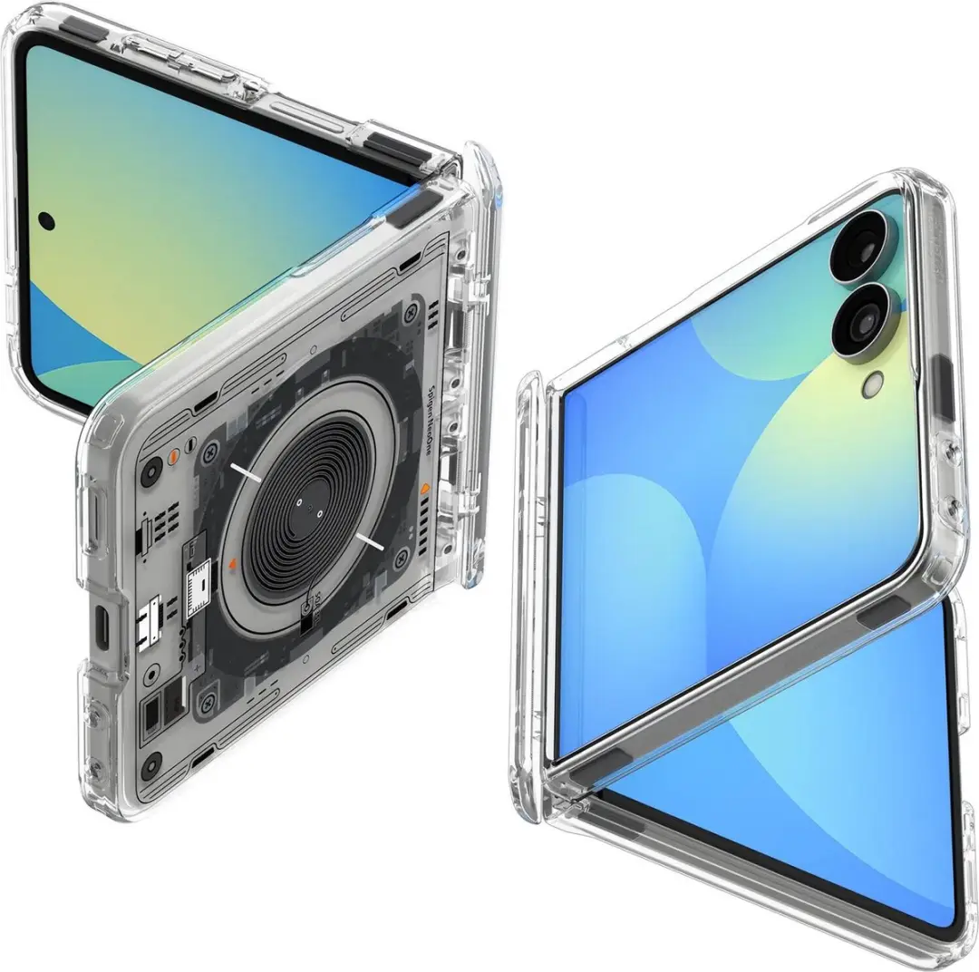 Spigen Ultra Hybrid Pro MagFit Hoesje ACS11525 - Samsung Galaxy Z Flip8 - Transparant