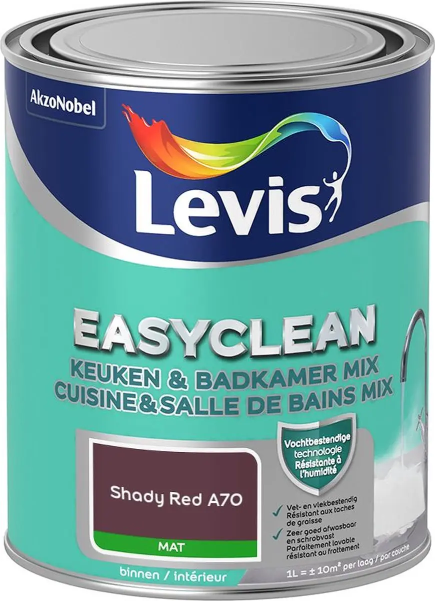 Levi's Easyclean Mengverf Shady Red A70 1L