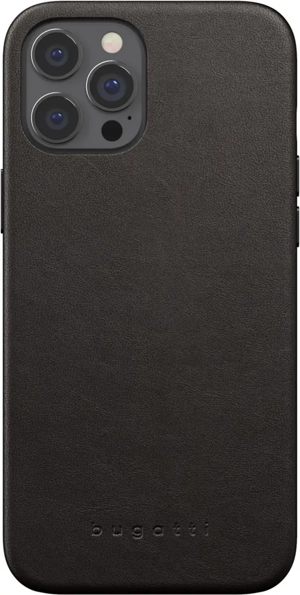 Bugatti Porto Full Wrap Case 42646 - iPhone 12 Pro Max - Zwart