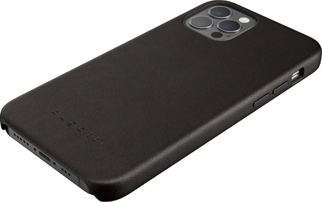Bugatti Porto Full Wrap Case 42646 - iPhone 12 Pro Max - Zwart