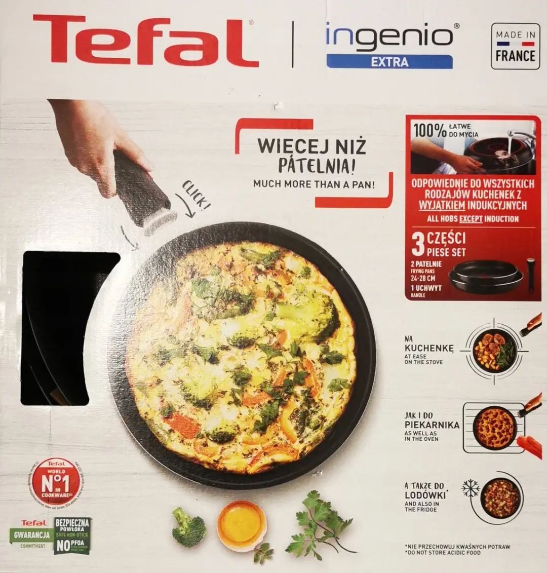 Tefal Ingenio Extra Koekenpannen Set 24/28cm