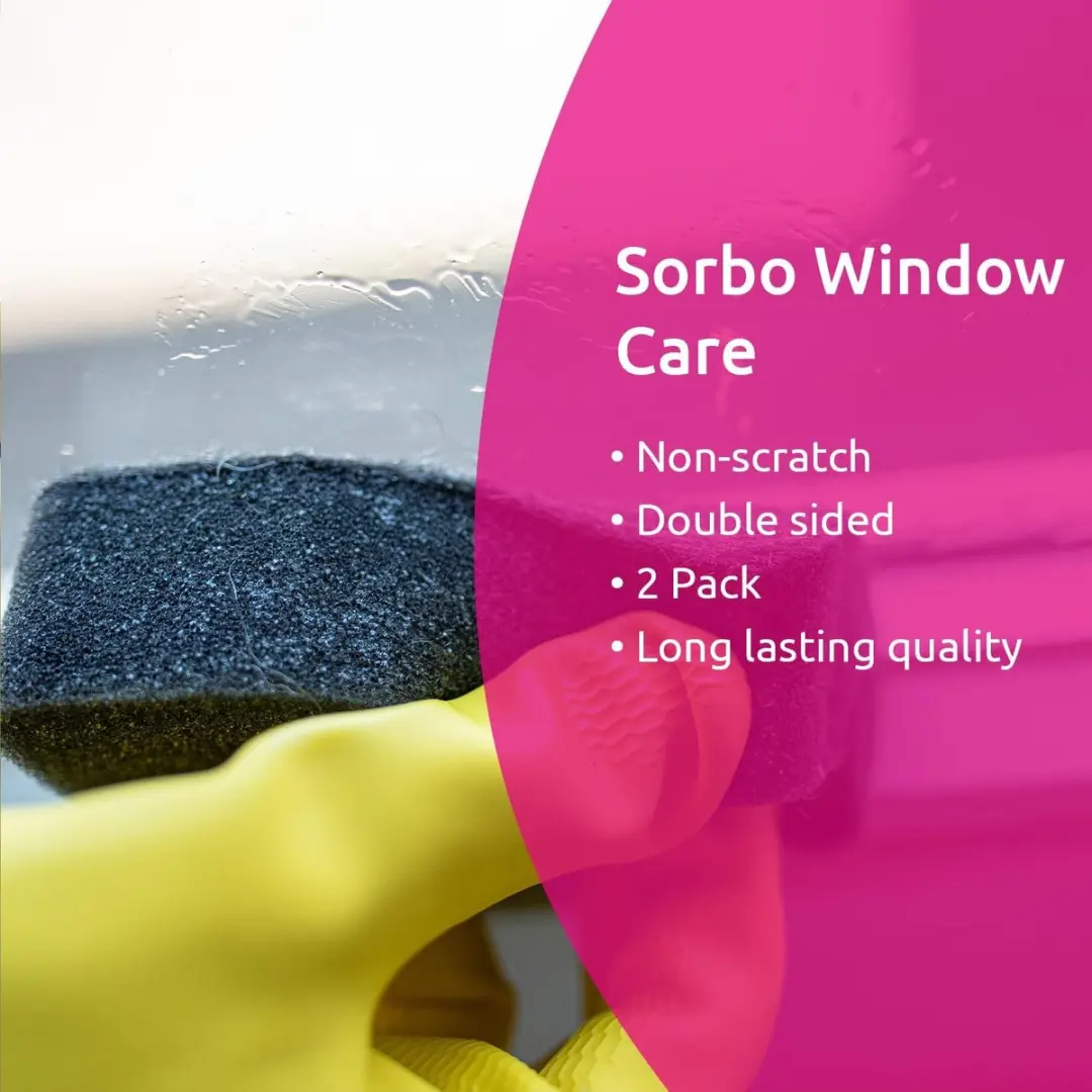 Sorbo Window Care Krasvrije Raamspons 229323 - 2 Stuks - Grijs