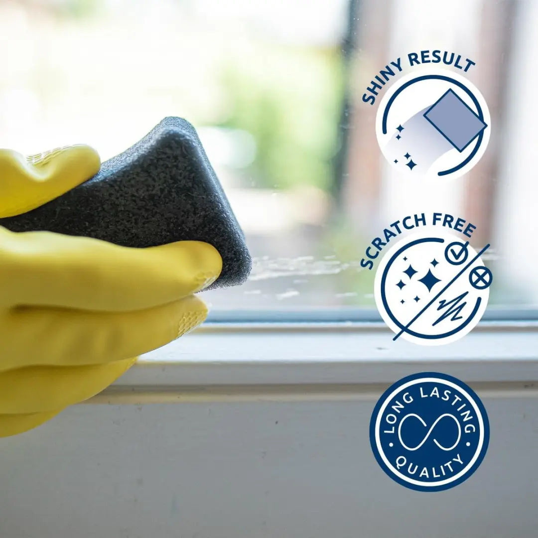 Sorbo Window Care Krasvrije Raamspons 229323 - 2 Stuks - Grijs