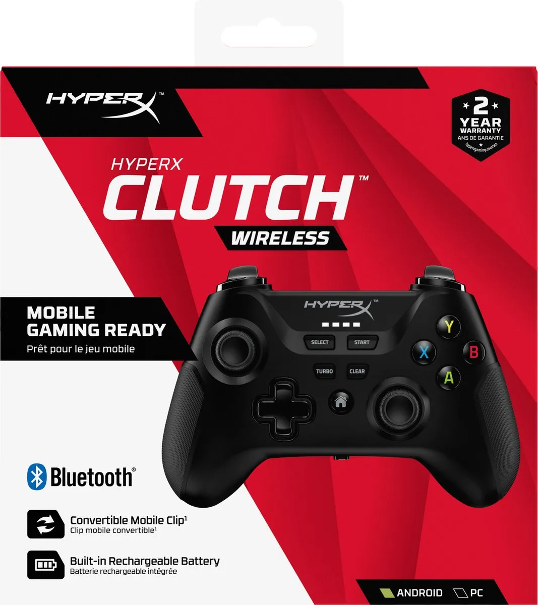 HyperX Clutch Draadloze Gaming Controller 516L8AA - Zwart
