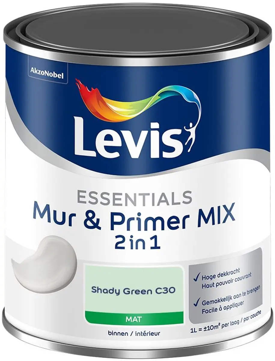 Levi's Essentials Mur & Primer Mix Shady Green C30 Mengverf 1L