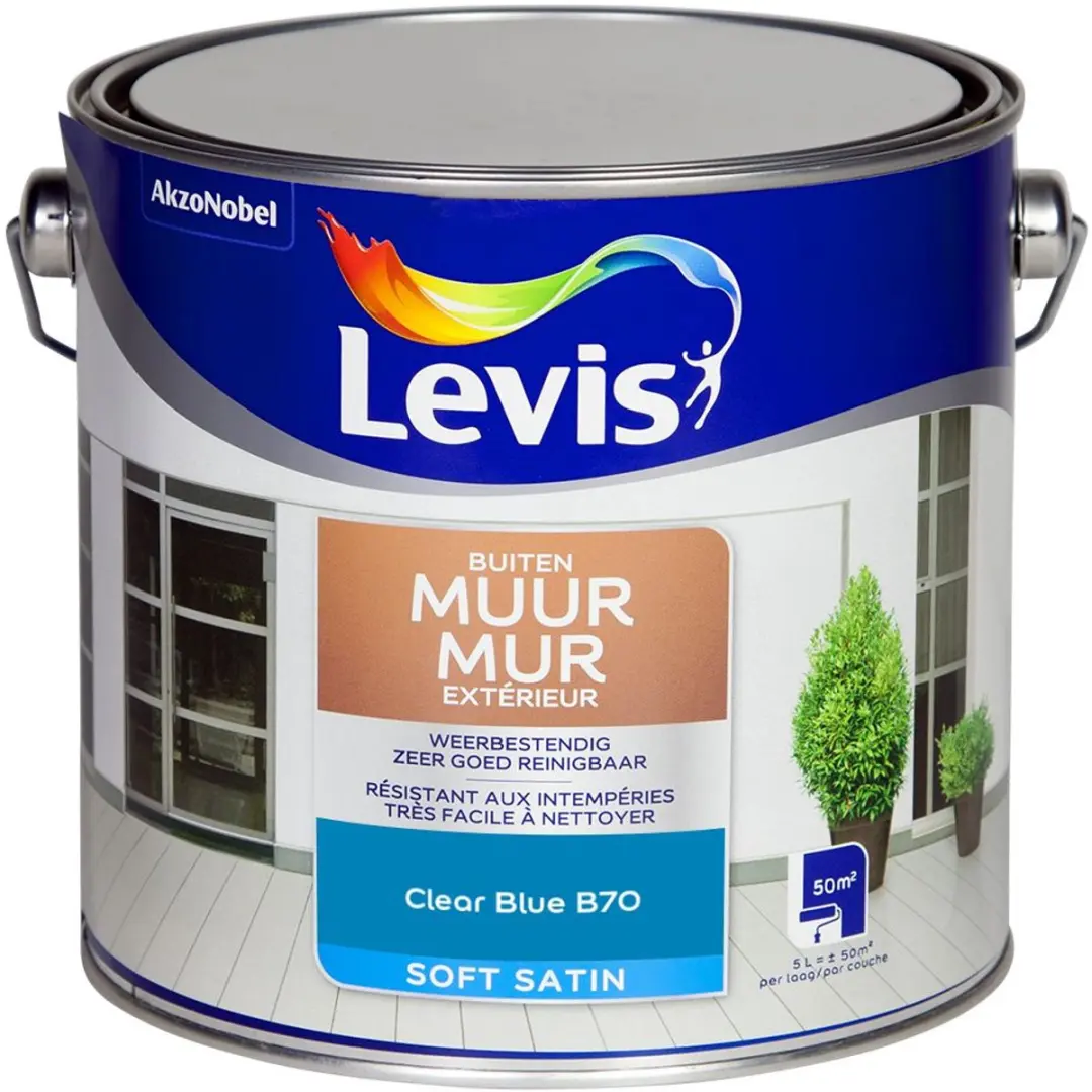 Levi's Muur Buiten Mix Clear Blue B70 Mengverf 5L