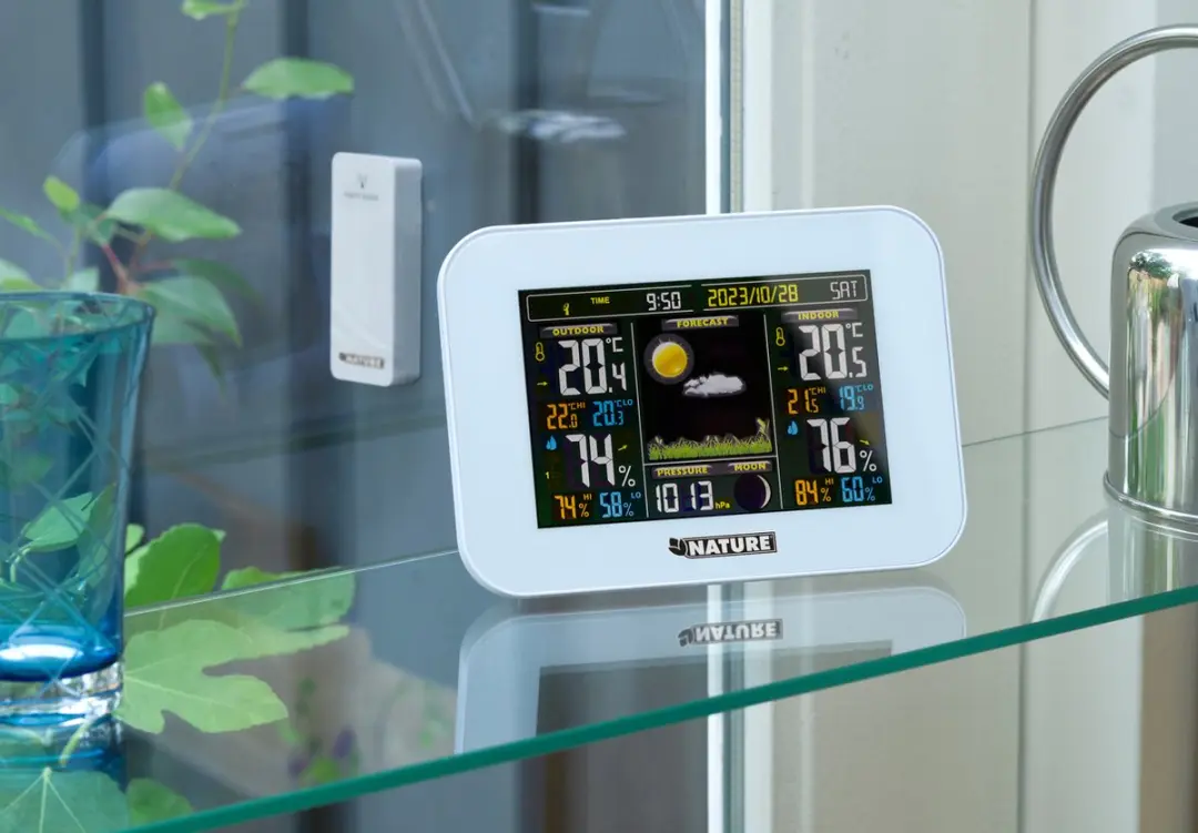 Nature Digitaal Weerstation met Transmitter - Wit