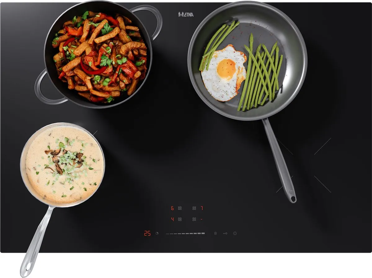 Etna KI377ZT Inductiekookplaat 77cm - 4 Zones - Zwart