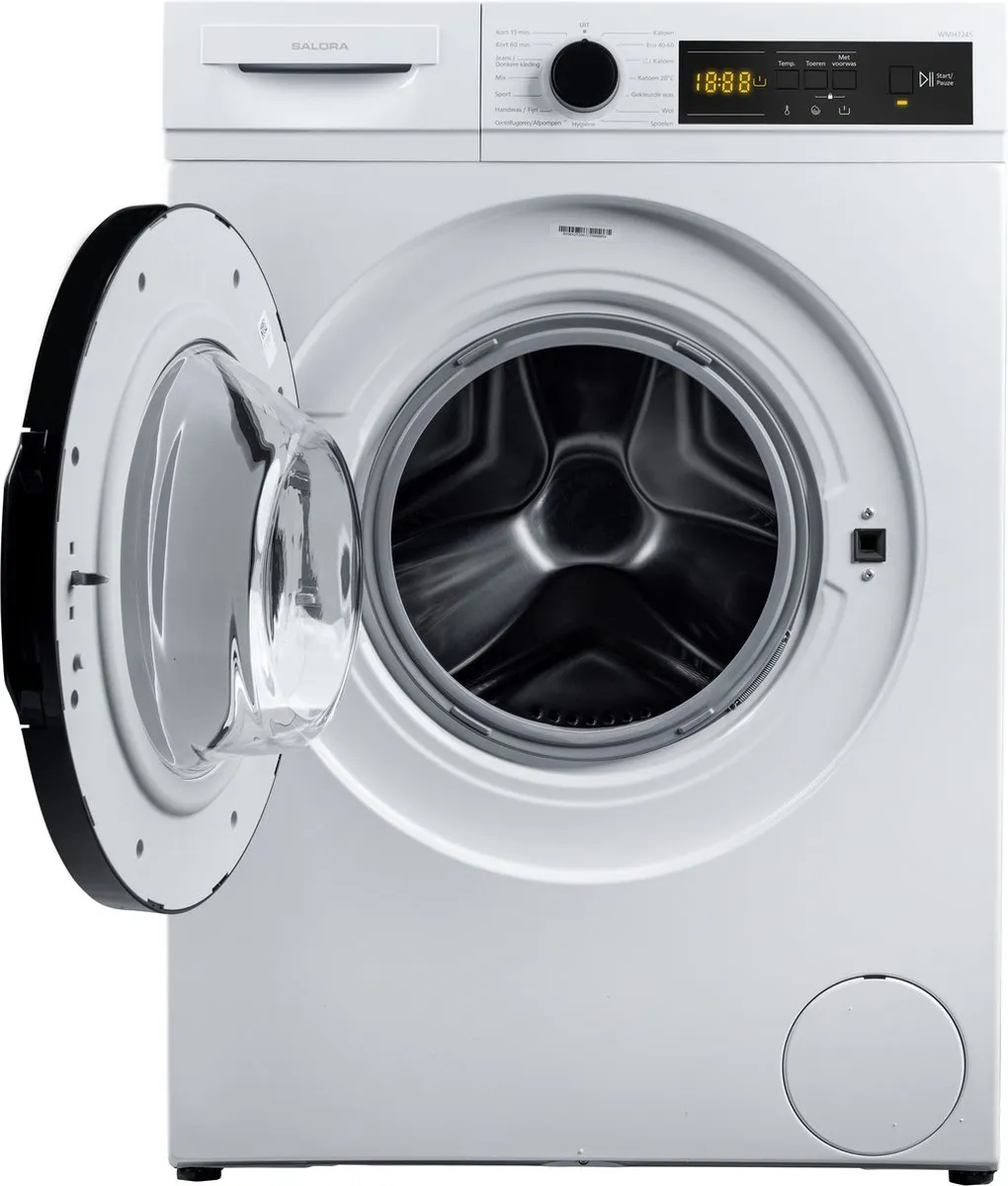 Salora WMH8145 Wasmachine 8kg 1400 RPM - Wit - afbeelding 6 van 6