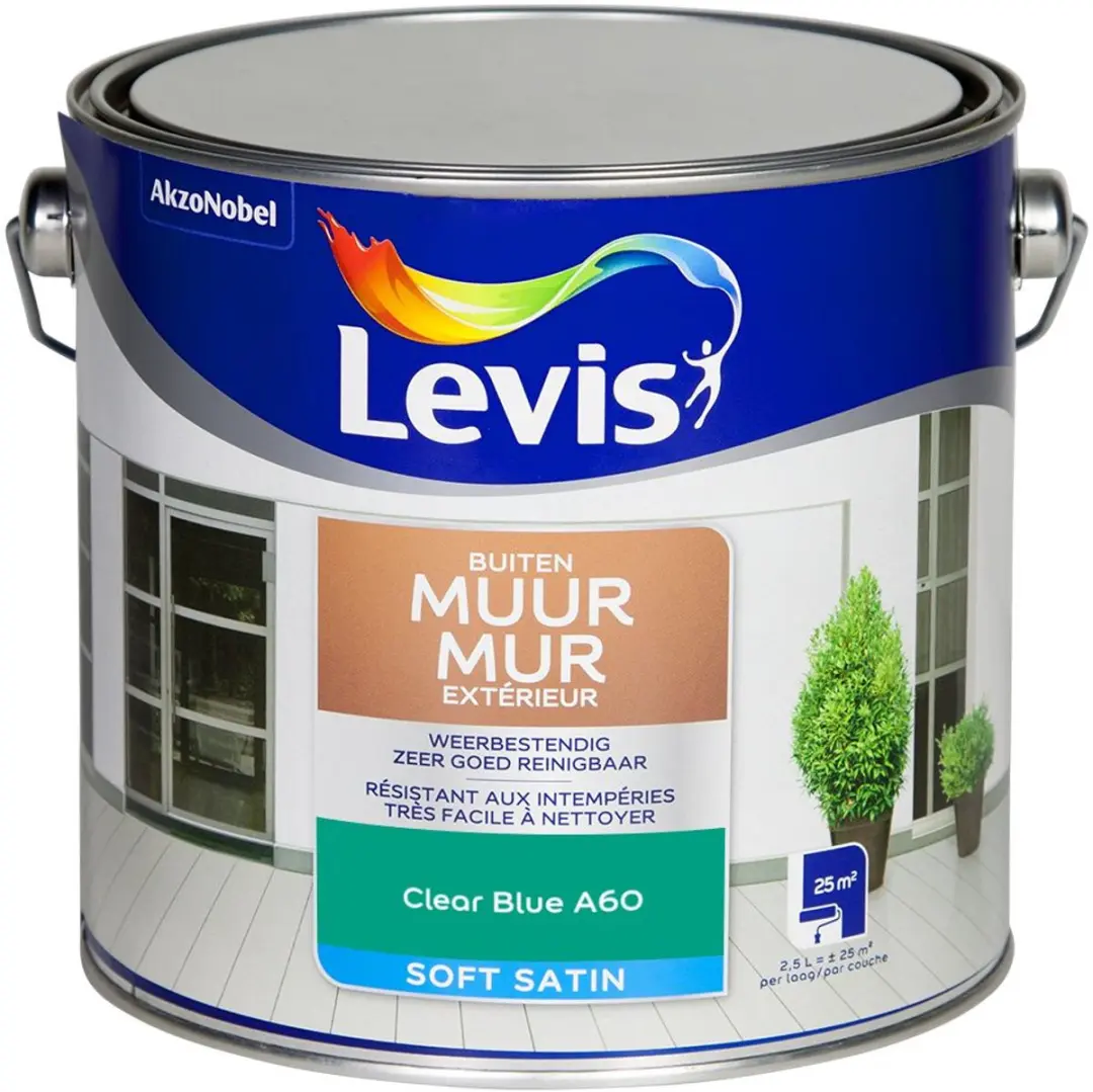 Levi's Muur Buiten Mix Clear Blue A60 Mengverf 2,5L