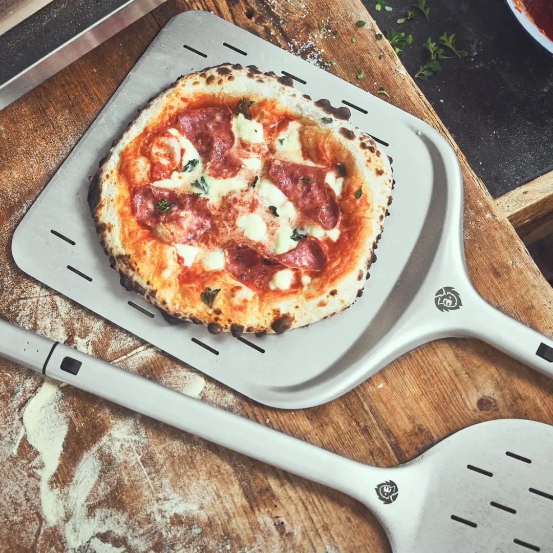 Burnhard Pizza-set 2-delig 945602 - Pizzaschep & Wender - Zilver