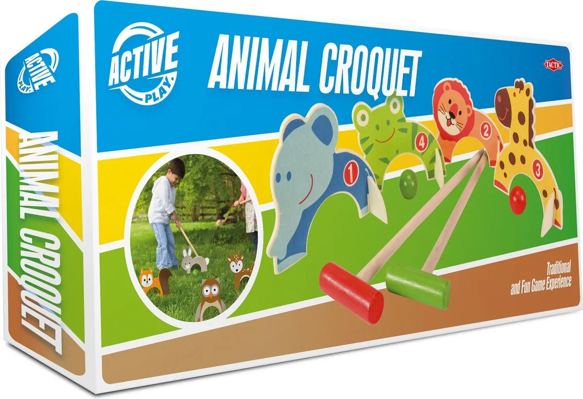 Tactic Dieren Croquet 56335 - 2 Spelers