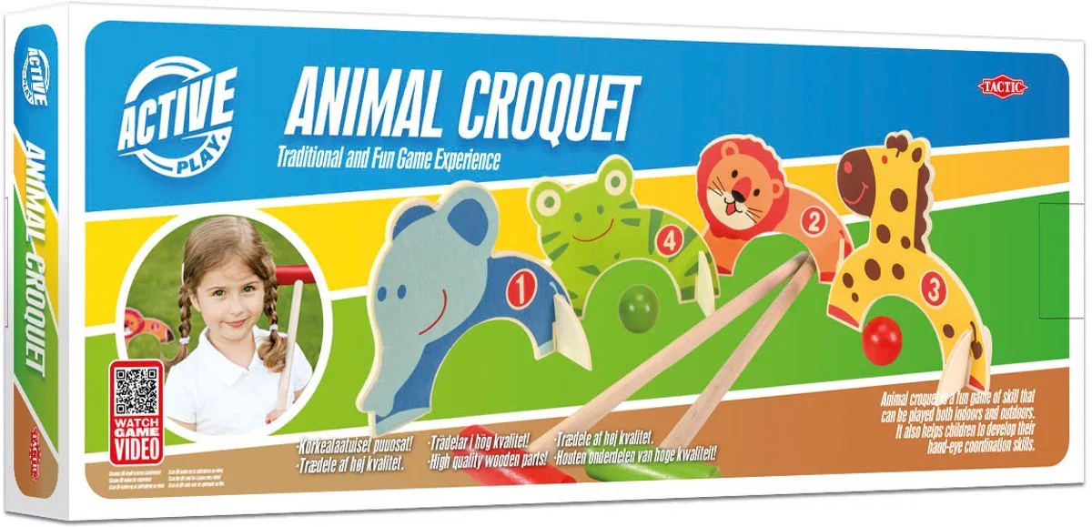 Tactic Dieren Croquet 56335 - 2 Spelers