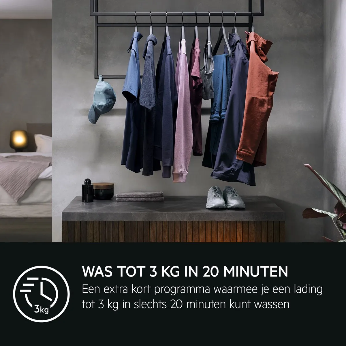 AEG 7000 Serie LR7386BB4 Wasmachine 8kg - Wit/Zwart - afbeelding 6 van 6