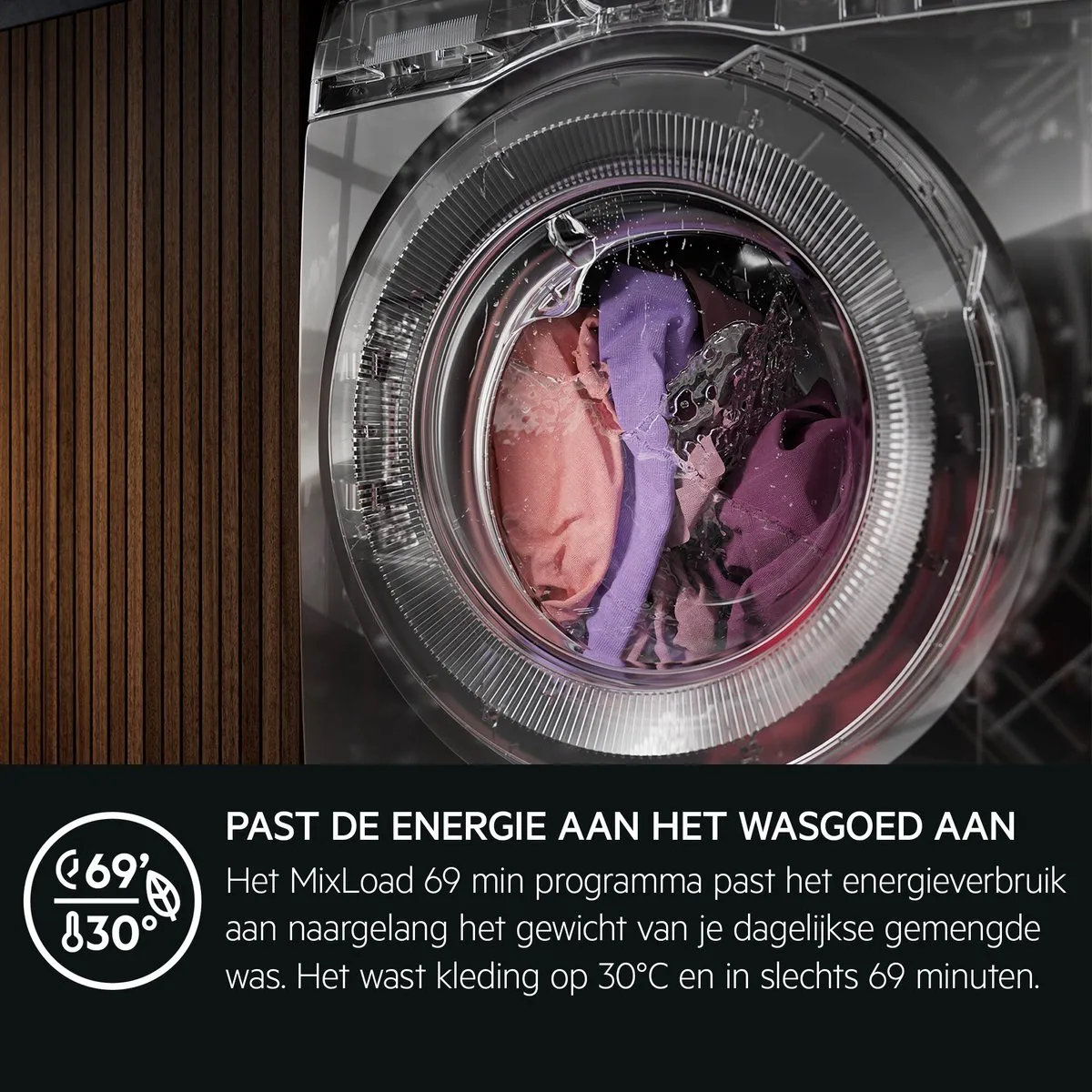 AEG 7000 Serie LR7386BB4 Wasmachine 8kg - Wit/Zwart