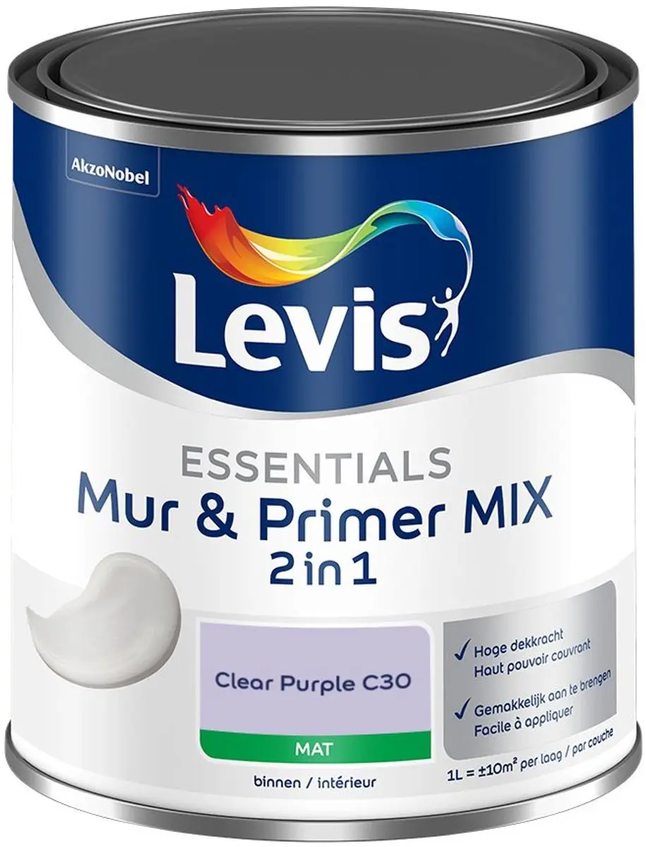 Levi's Essentials Mur & Primer Mix Clear Purple C30 Mengverf 1L