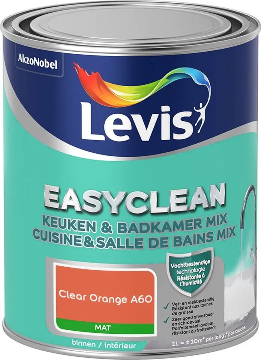 Levi's Easyclean Mengverf Clear Orange A60