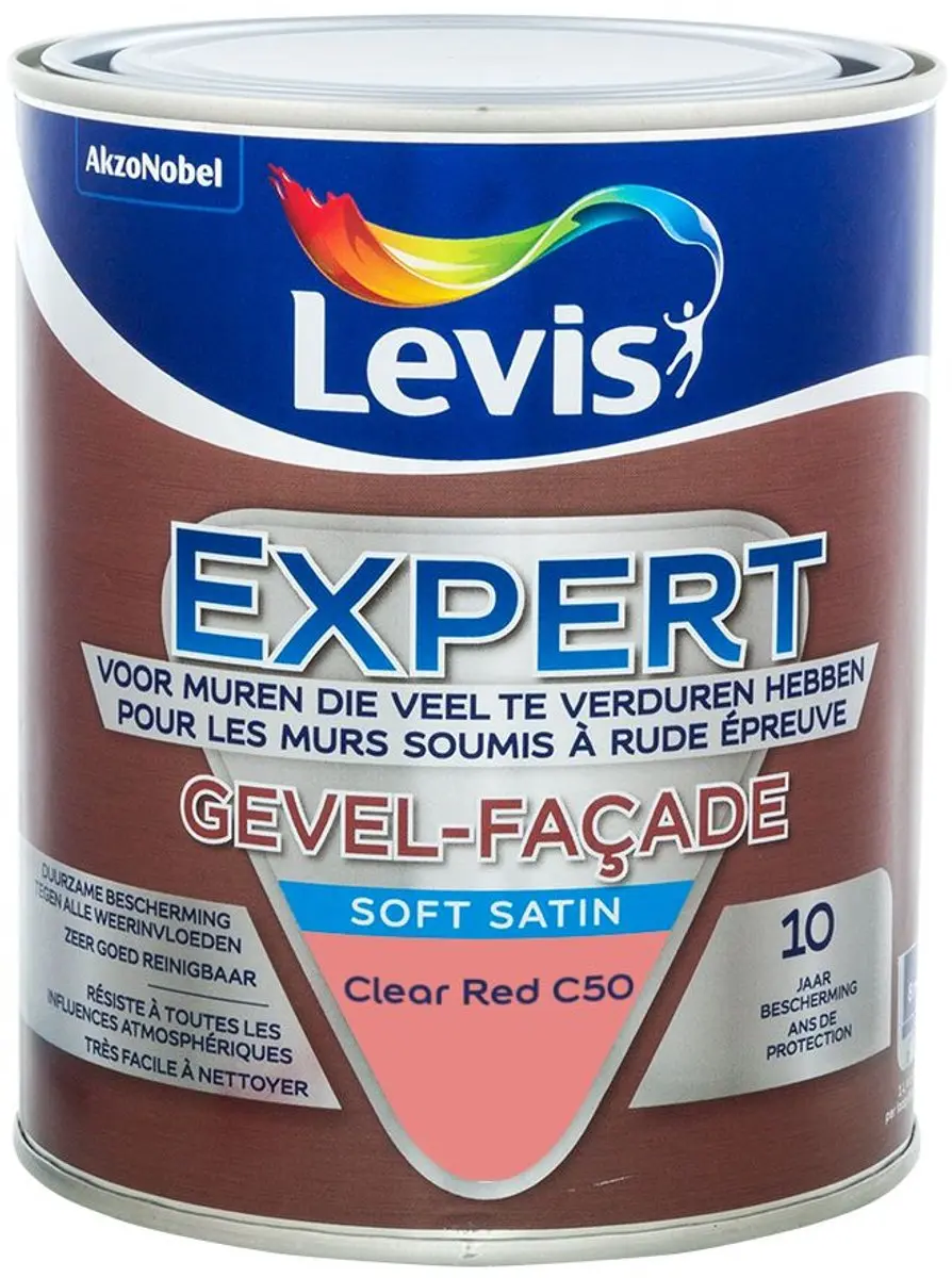 Levi's Expert Gevel Mix Clear Red C50 Mengverf 1L