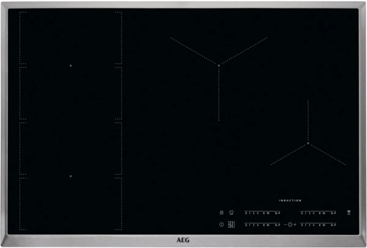 AEG Mastery IKE84471XB Inductiekookplaat - 7,6 kW - Zwart/roestvrijstaal