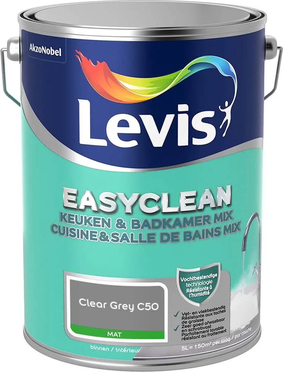 Levi's Easyclean Mengverf Clear Grey C50