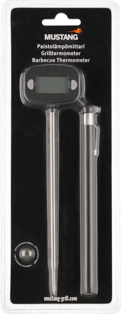 Mustang Digitale Kernthermometer 250°C - Zwart