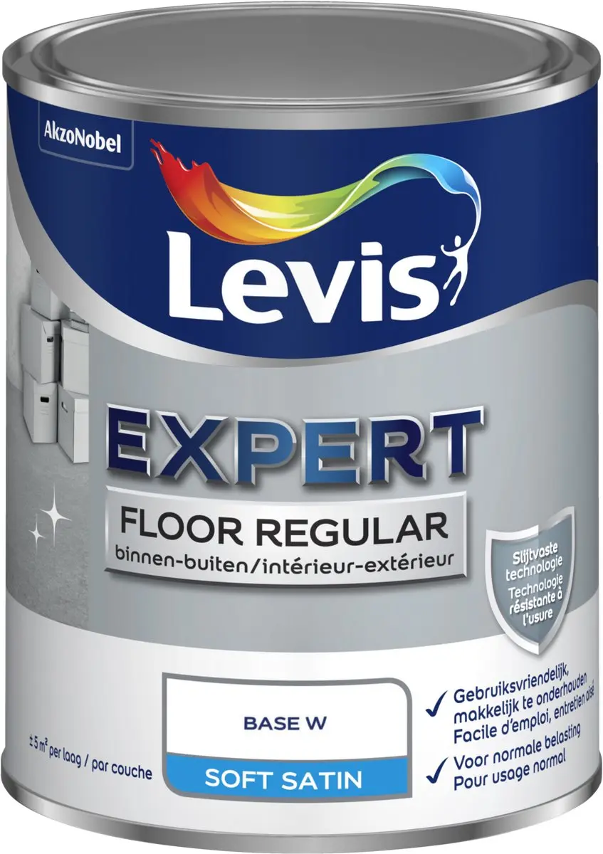Levi's Floor Regular Vloerverf 1L - Wit